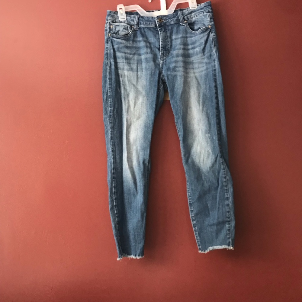 Pistola Faded Jeans with Raw Hem - Light Distress